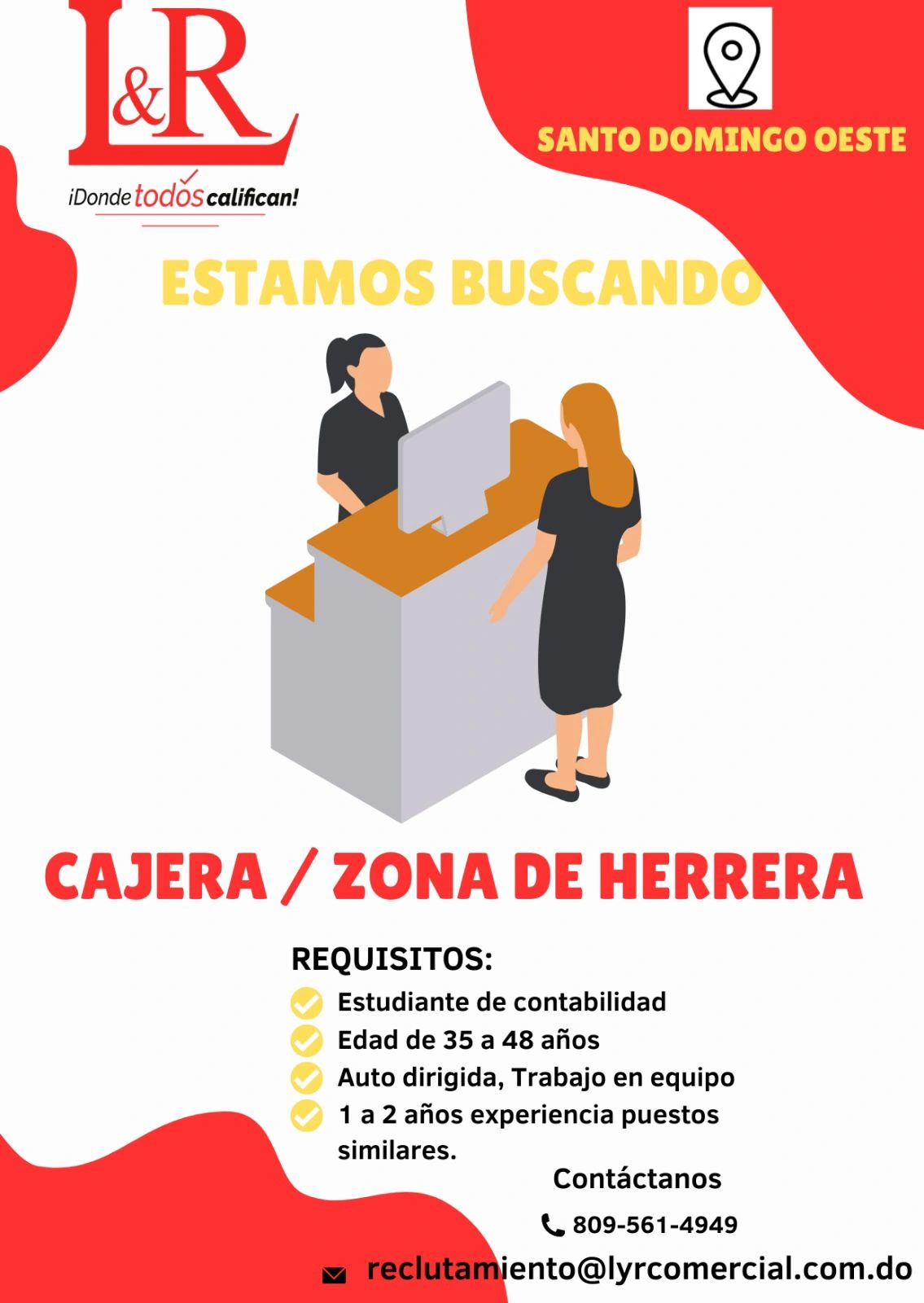 empleos disponibles - Se busca Cajera