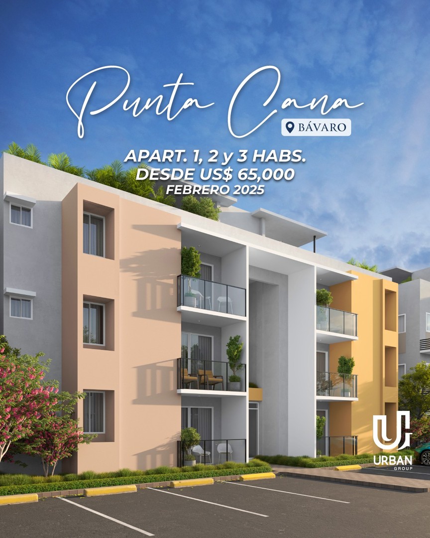 apartamentos - Apartamentos de 1, 2 y 3 Habitaciones desde US$65,000 En Punta Cana 2