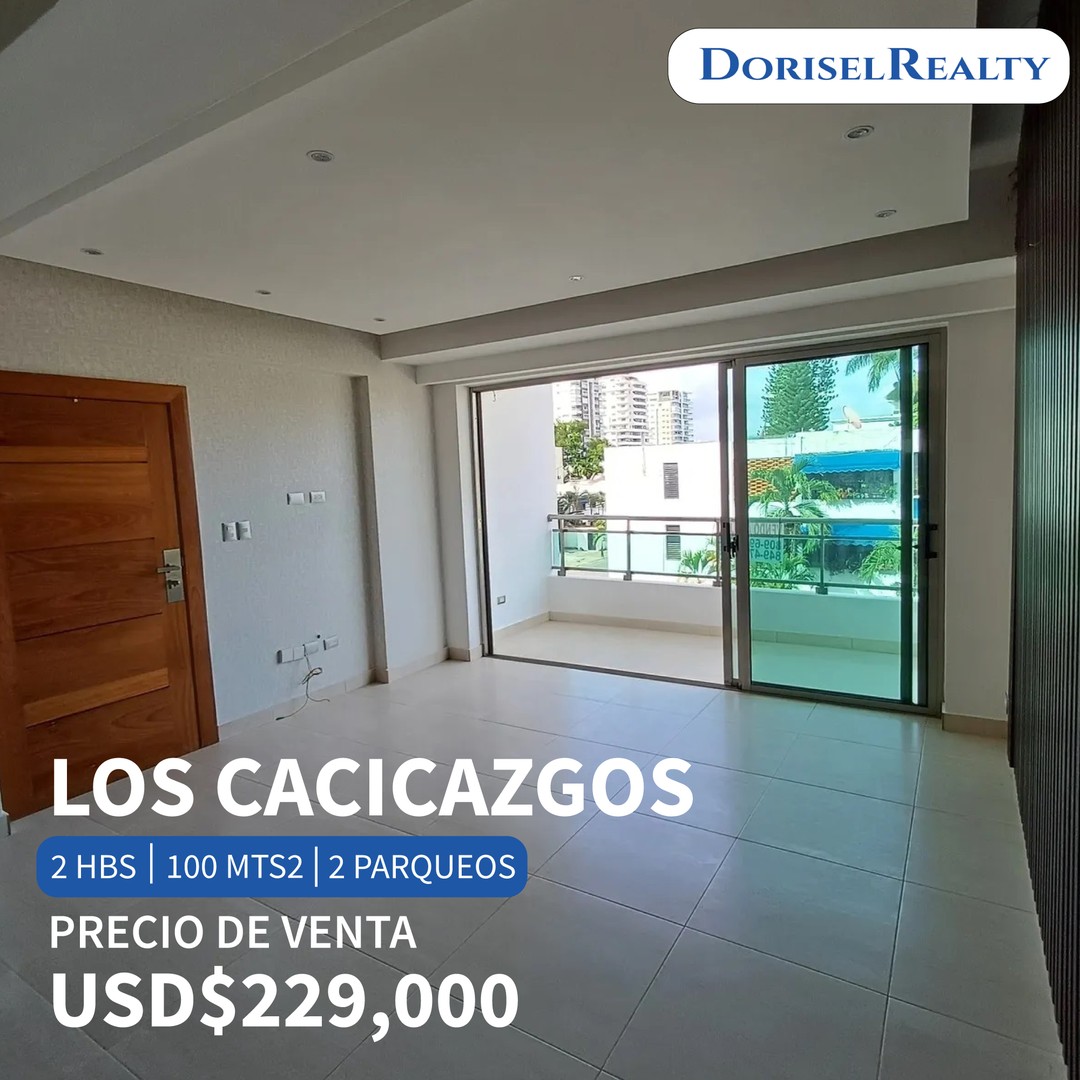 apartamentos - VENTA DE EXCLUSIVO APARTAMENTO EN LO MEJOR DE LOS CACICAZGOS