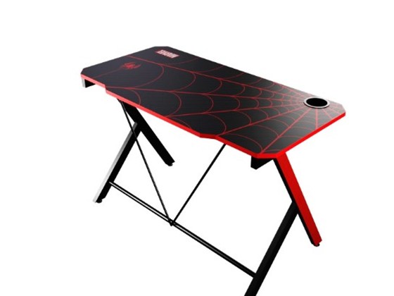 muebles y colchones - MESA XTECH MARVEL SPIDER-MAN GAMING TEXTURIZADA EN FIBRA DE CARBONO