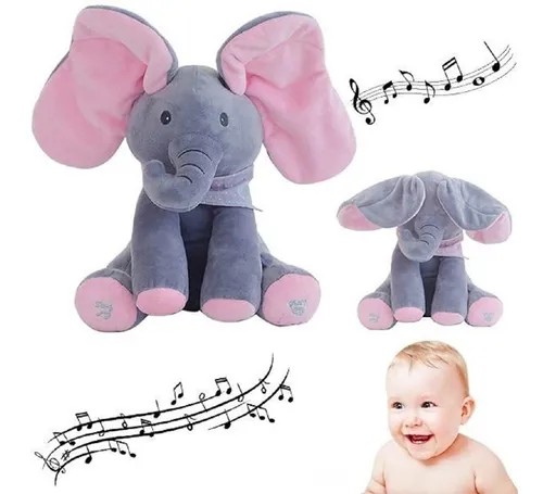 juguetes - Elefante animado de peluche interactivo Canta y Mueve juguete regalo bebe niño 3