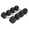 deportes - Set de Mancuernas pesas 100 libras 10 pesas Rack gym 2