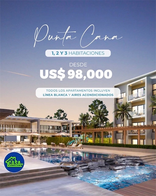 apartamentos - Tu mejor inversión en Punta Cana🏝🐚con precios de pre-venta🔥