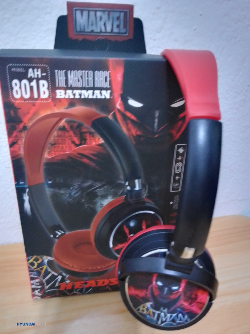 accesorios para electronica - AUDIFONO INALÁMBRICO PARA NIÑO  BATMAN AH-801B