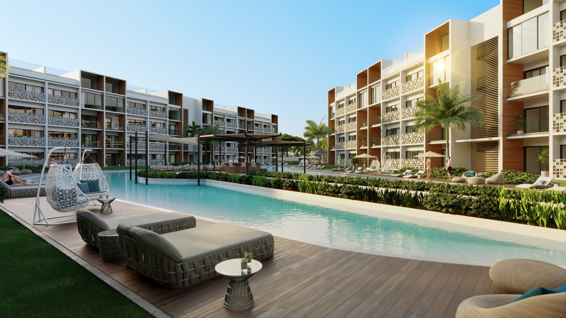 apartamentos - Apartamento en Venta en Punta Cana, 1 Habitación + Estudio, Piscina y Playa