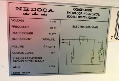 electrodomesticos - Nevera freezer Nedoca