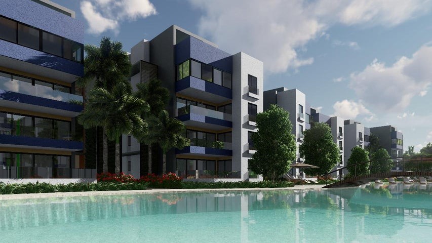 apartamentos - Proyecto en venta Punta Cana # 22-90 tres dormitorios, piscina, parqueo, Gym.
 8
