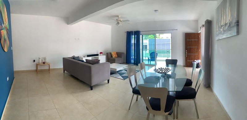 apartamentos - Apartamento amueblado a 3 minutos de la playa lugar tranquilo