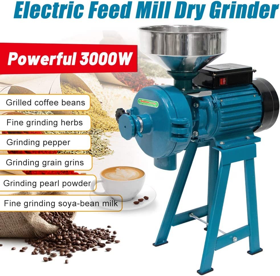 equipos profesionales - Molino moledora de granos alimenticios cereales harina trituradora electrica 4