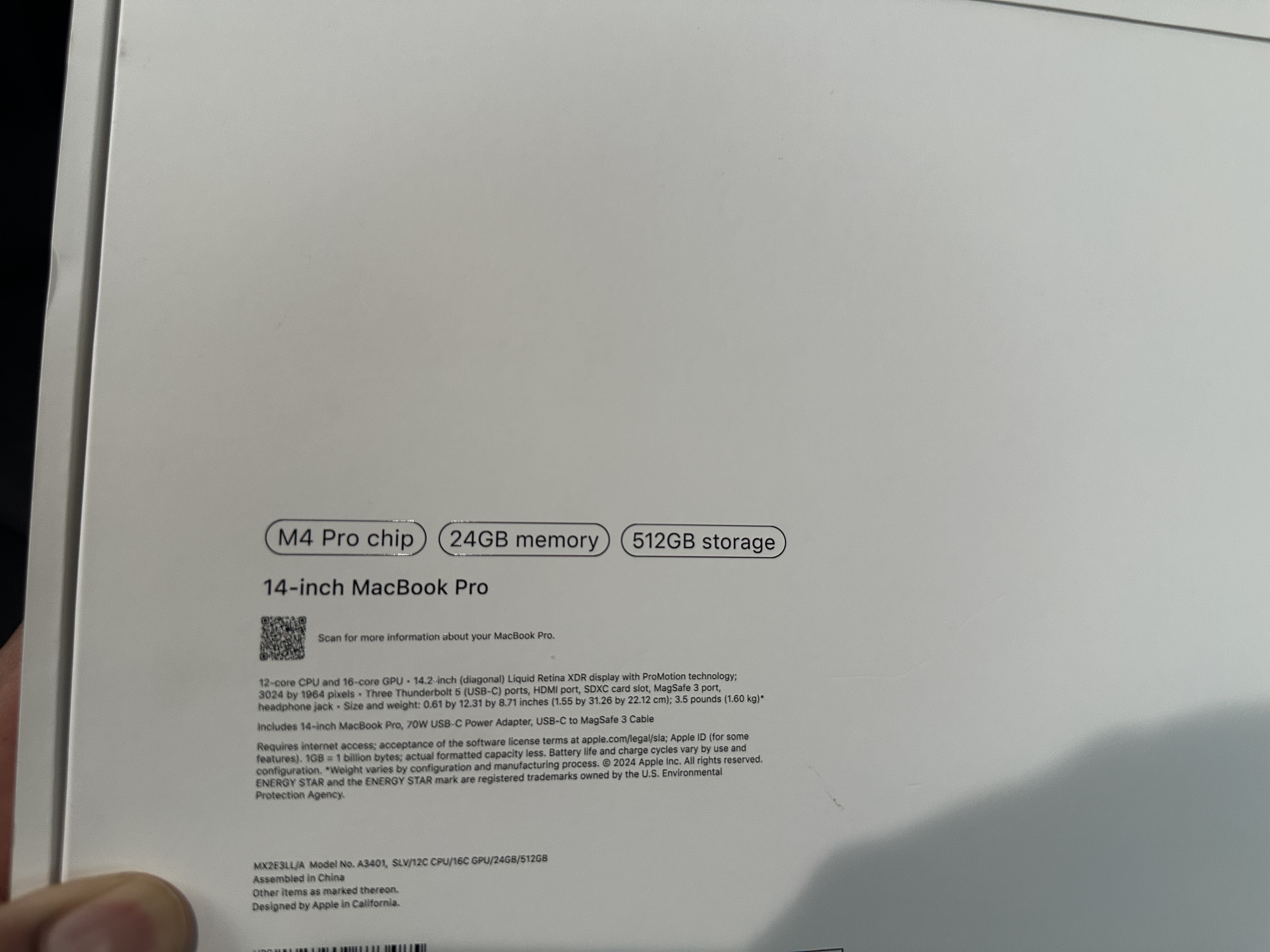 computadoras y laptops - MacBook Pro (14-inch, 2025) M4 Pro 24GB 512GB SSD - SELLADA 2