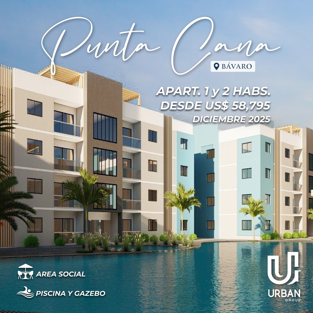 apartamentos - Apartamentos de 1 y 2 Habitaciones desde US$58,795 En Punta Cana