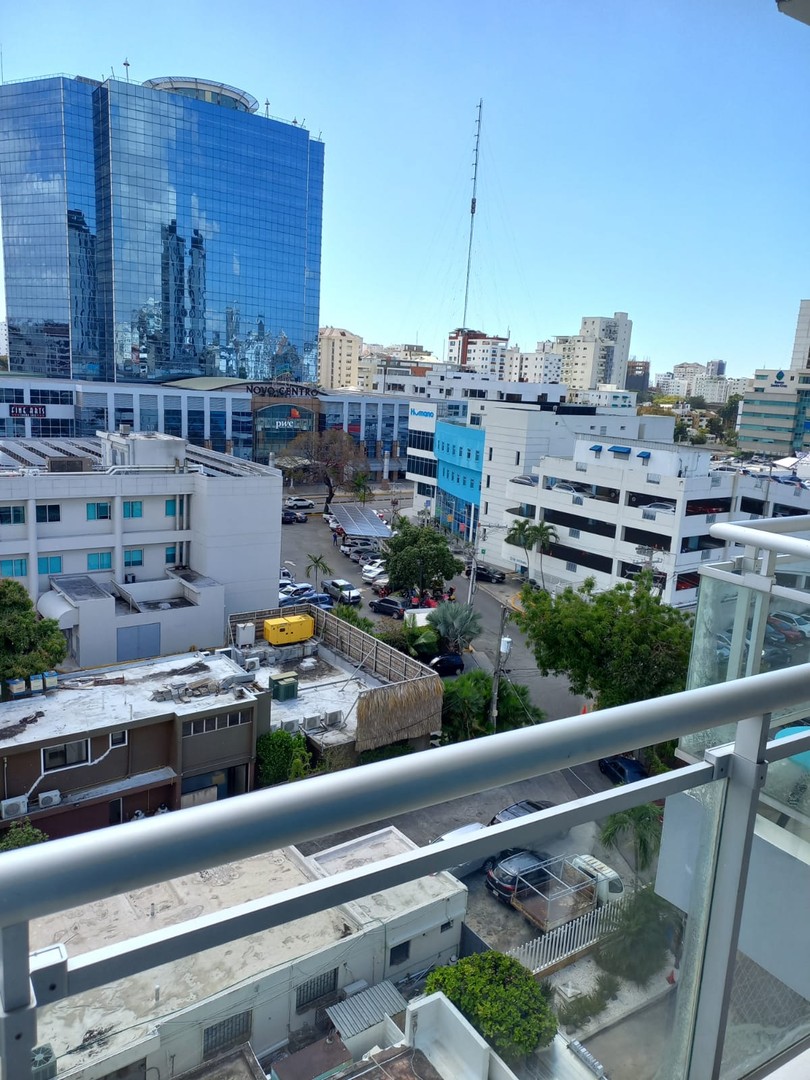 apartamentos - Apartamento en renta amueblado (frente Novocentro) piantini 9