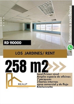 oficinas y locales comerciales - Local en primer nivel 258 m  0