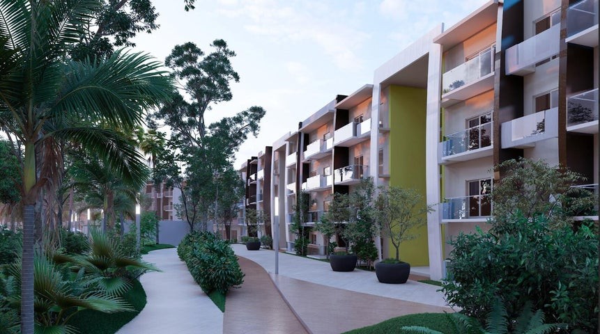 apartamentos - Proyecto en venta Punta Cana #24-856 un dormitorio, un baño, un puesto, áreas S
 8