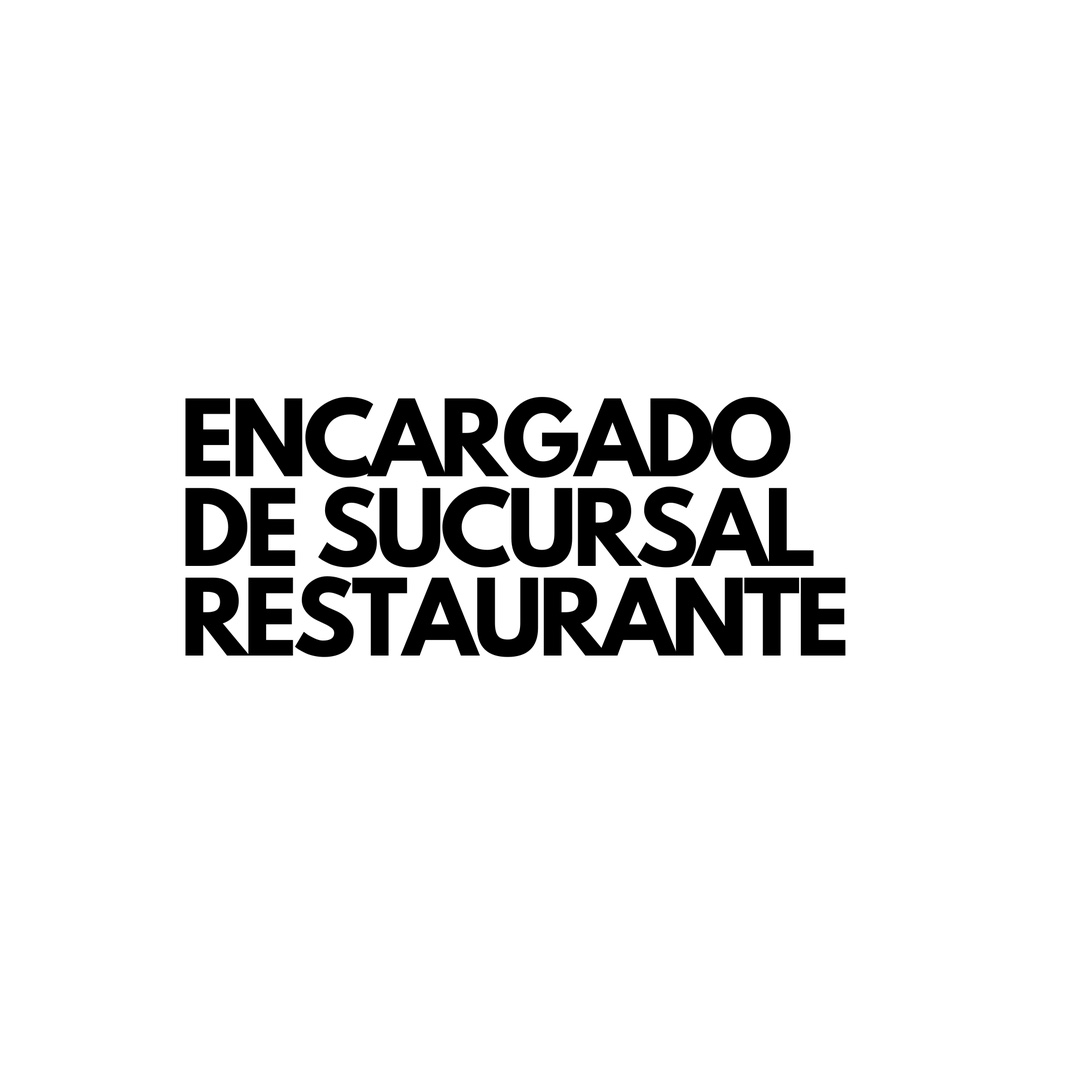 empleos disponibles - ENCARGADO DE SUCURSAL DE RESTAURANTE DE COMIDA RAPIDA