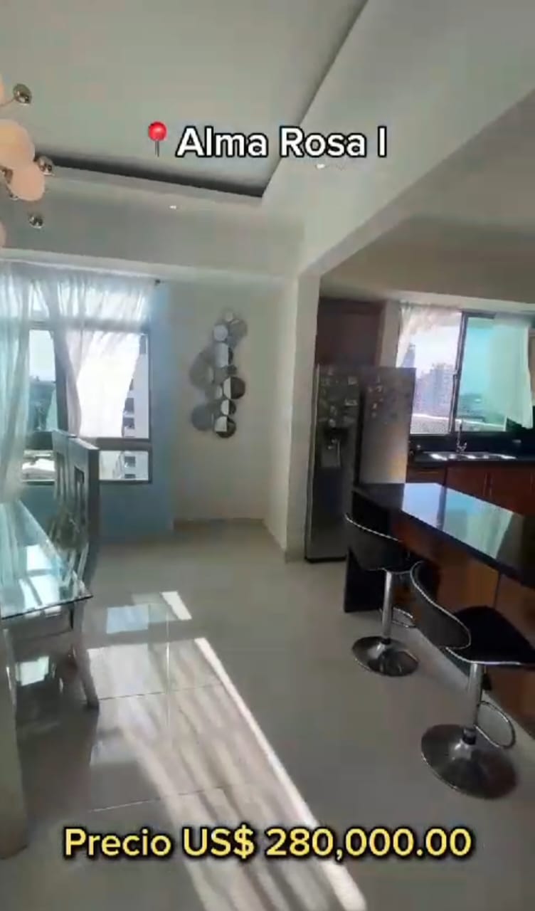 apartamentos - Vendo excelente apartamento en Torre moderna de Alma Rosa 1ra  5