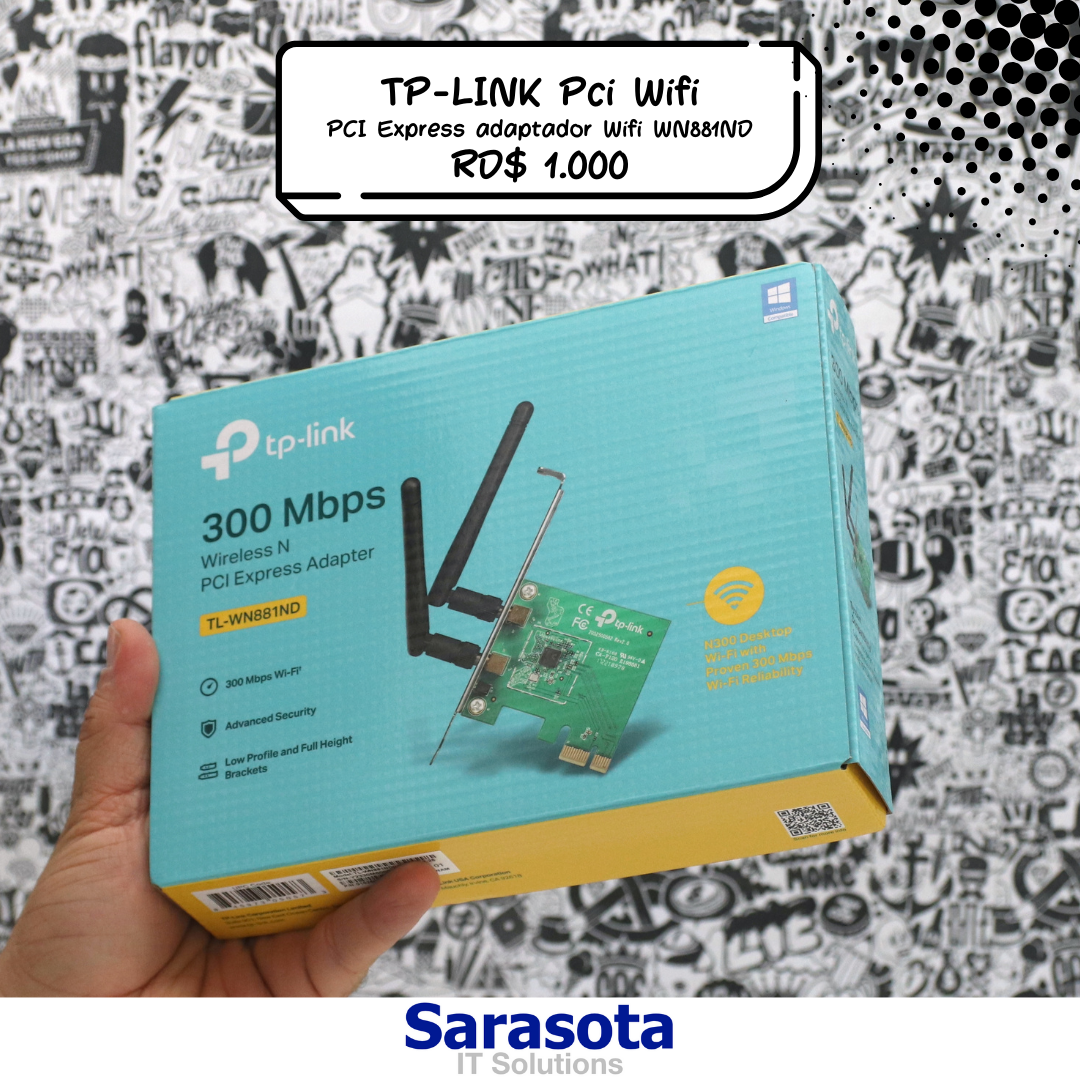 otros electronicos - Tp-Link PCIe adaptador WIFI WN881ND