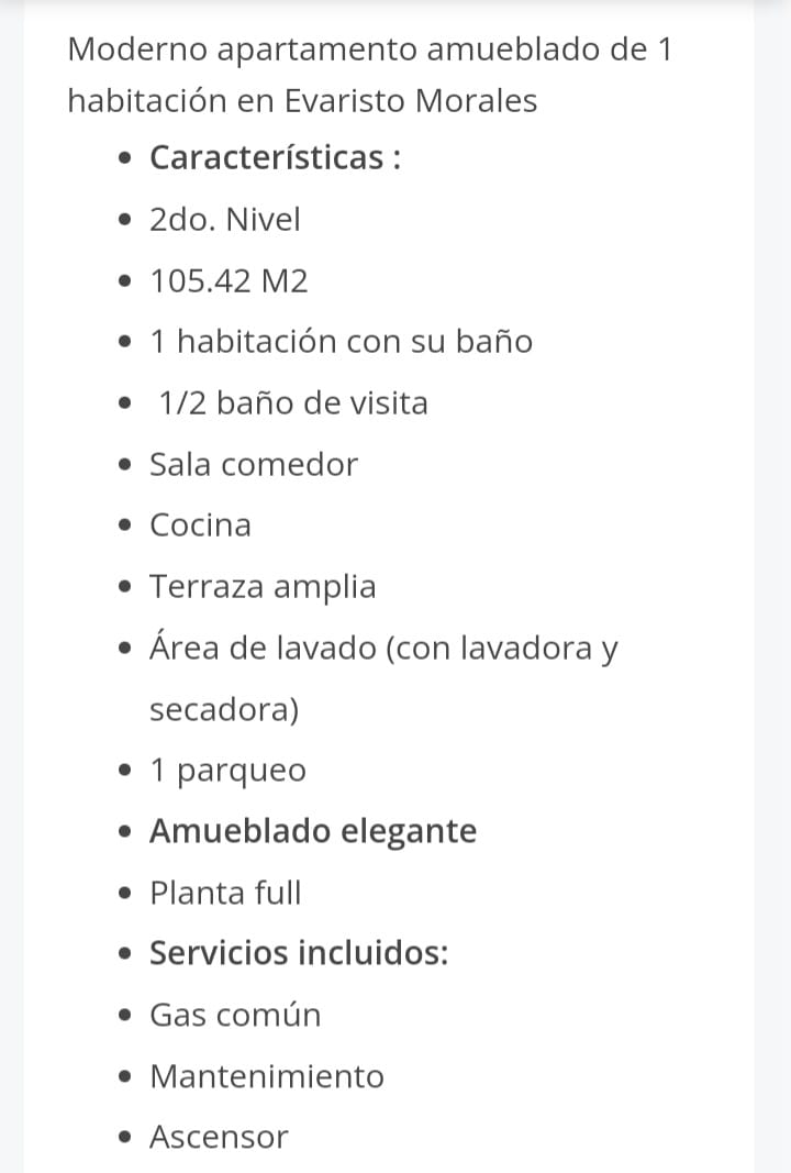 apartamentos - ALQUILO APARTAMENTO EN EVARISTO AMUEBLADO 1 HAB 4