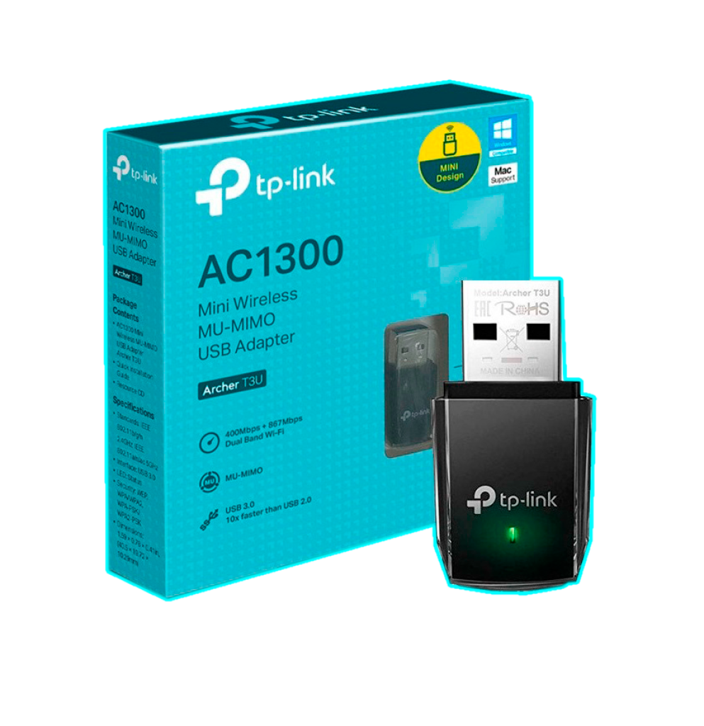 computadoras y laptops - ADAPTADOR DE RED USB WIFI TP-LINK AC1300 ARCHER T3