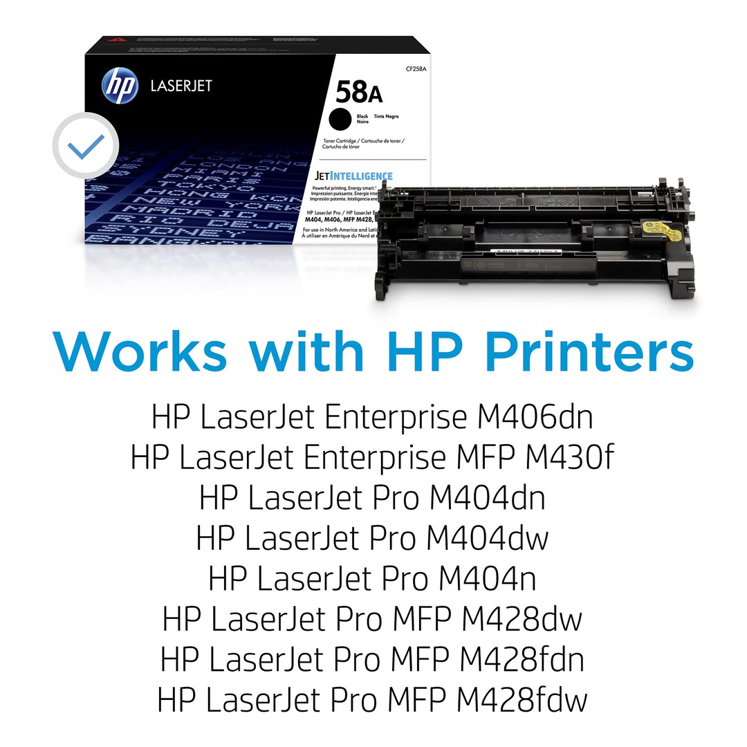 impresoras y scanners - TOTALMENTE NUEVO ORIGINALE 100% 
TONER HP 58A - CF258A - NEGRO  0