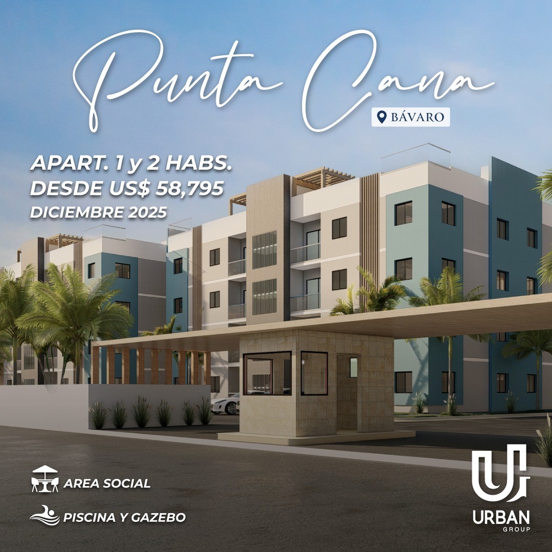 apartamentos - Apartamentos de 1 y 2 Habitaciones desde US$58,795 En Punta Cana 1