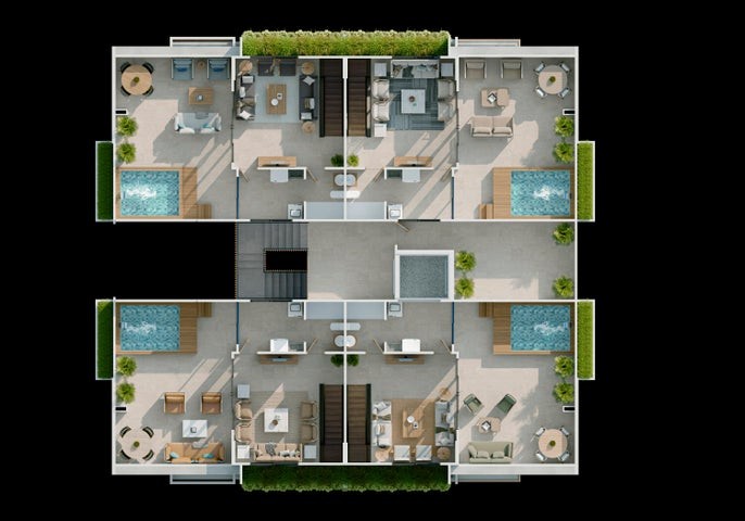 apartamentos - Proyecto en venta Punta Cana #23-2226 dos dormitorios, piscina, jacuzzi, ascenso 6