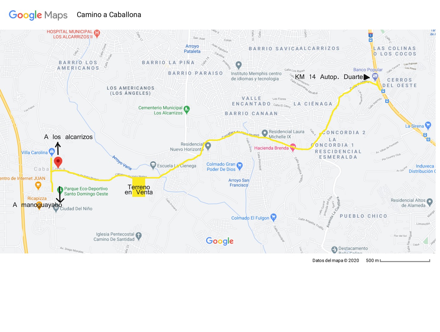 solares y terrenos - Amplio solar de 9,000 m2,  km14 autopista Duarte con sus documentos,  $ 700 m2