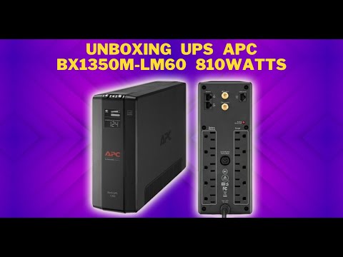 plantas e inversores - UPS de 1350VA 810W MArca APC BX1350M-LM60