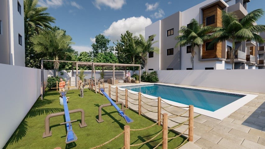 apartamentos - Proyecto en venta Punta Cana #23-1873 tres dormitorios, amplias áreas sociales.
 5