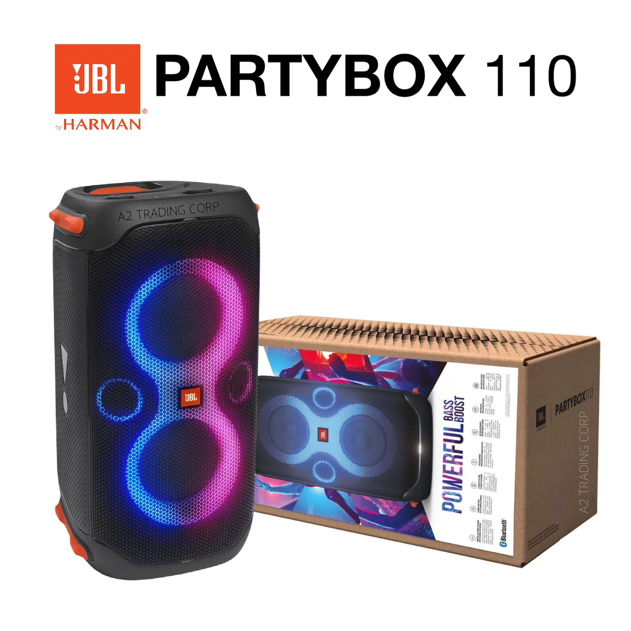 camaras y audio - Bocina JBL PartyBox 110 -Altavoz portatil