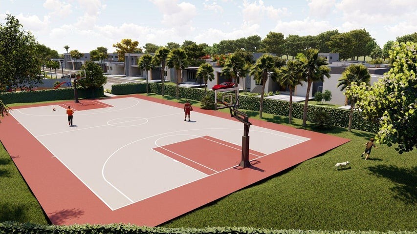 casas - Proyecto en venta Punta Cana #24-240 tres dormitorios, cancha, parque infantil.
 2