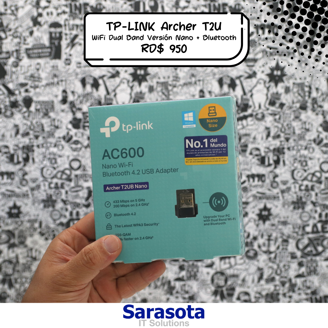 accesorios para electronica - Tp-link Adaptador wifi USB de 5g AC600 Archer T2UB