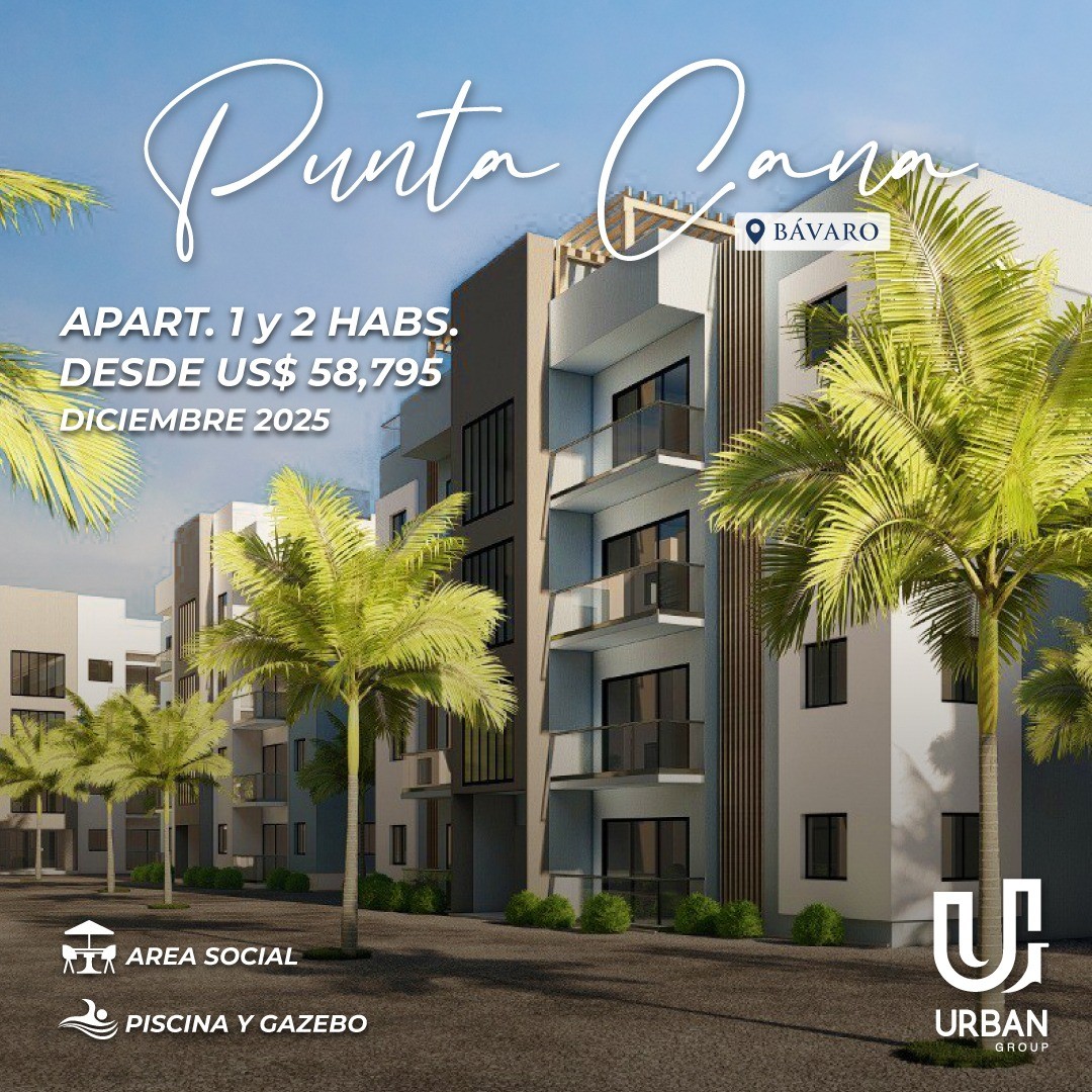 apartamentos - Apartamentos de 1 y 2 Habitaciones desde US$58,795 En Punta Cana 2