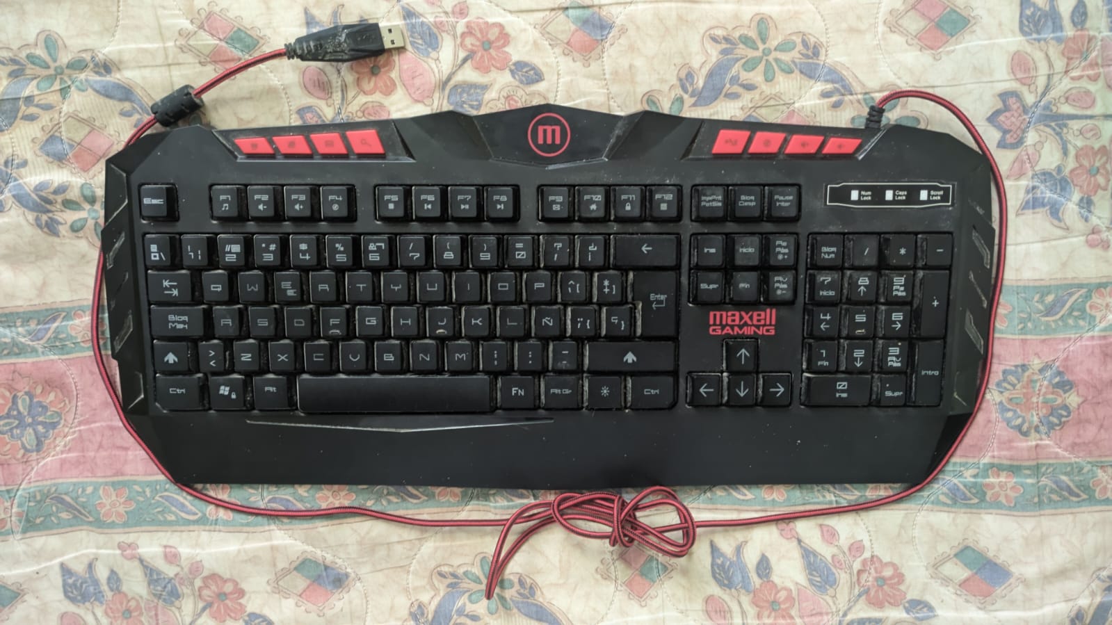 computadoras y laptops - Teclado Gamer Mecánico RGB MAXELL, Lea descripción.