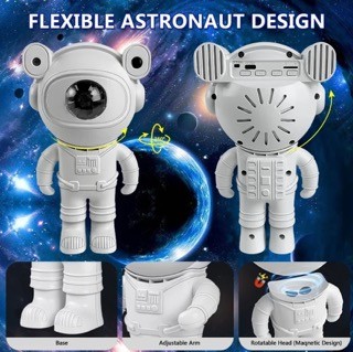 juguetes - Proyector astronauta decorativo + bocina + control. galaxia