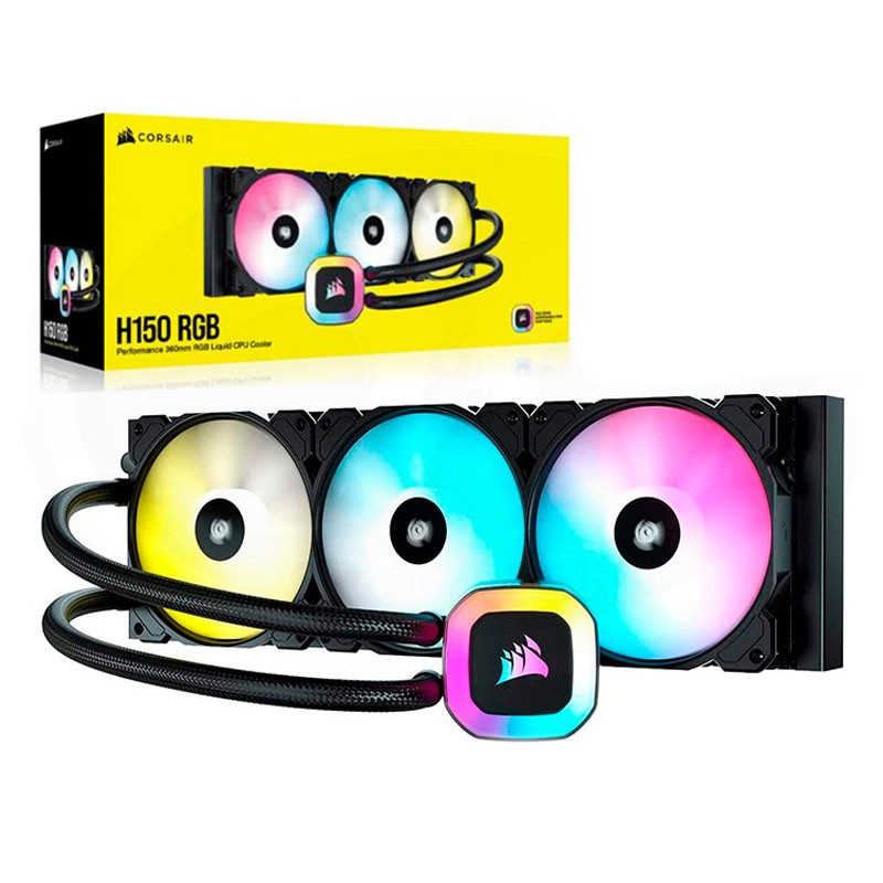 accesorios para electronica - Refrigeracion Cooling Liquido Corsair HYDRO H150 RGB 360MM Led 4