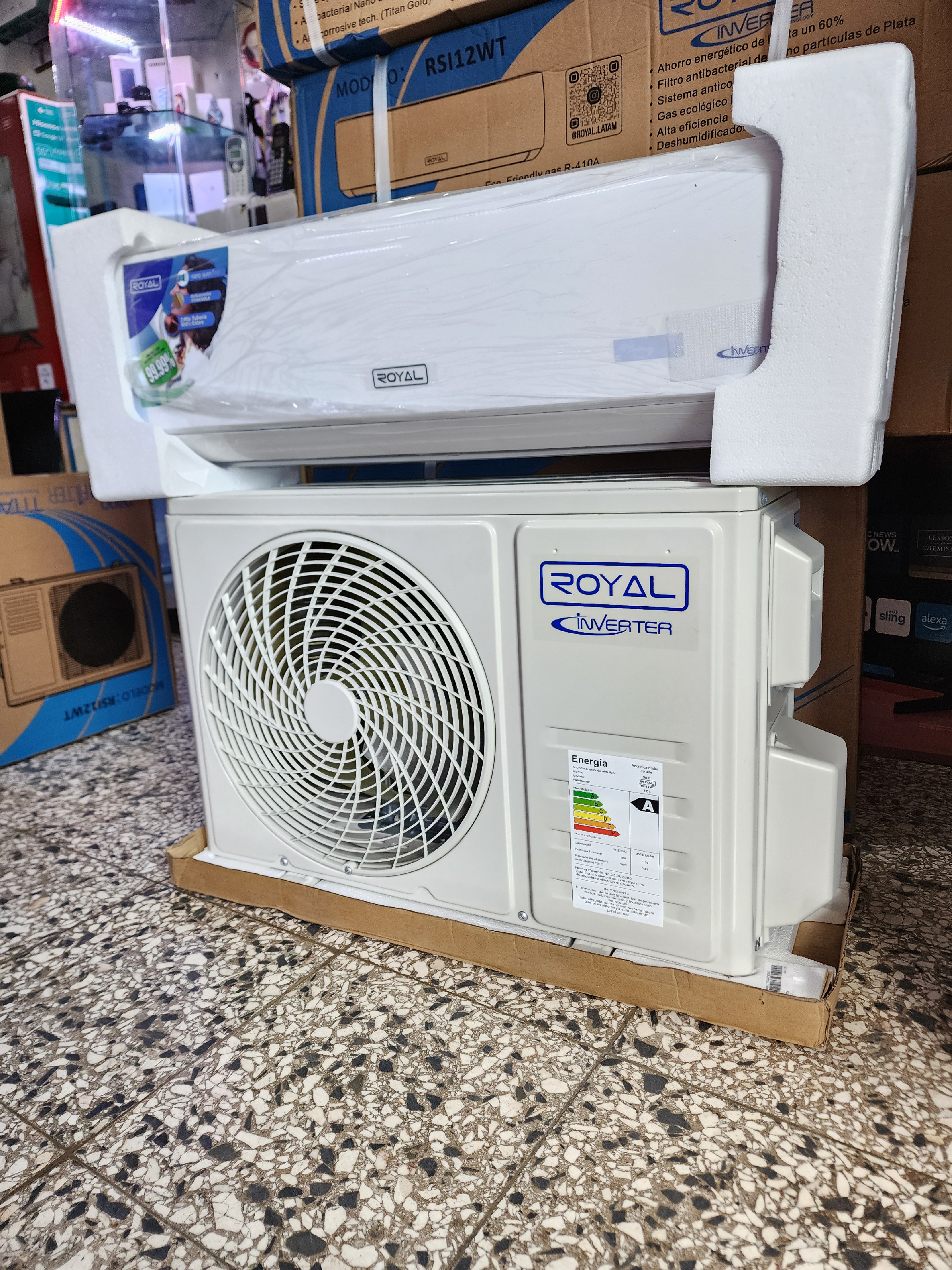 aires acondicionados y abanicos - aire acondicionado royal inverter 12000btu  1