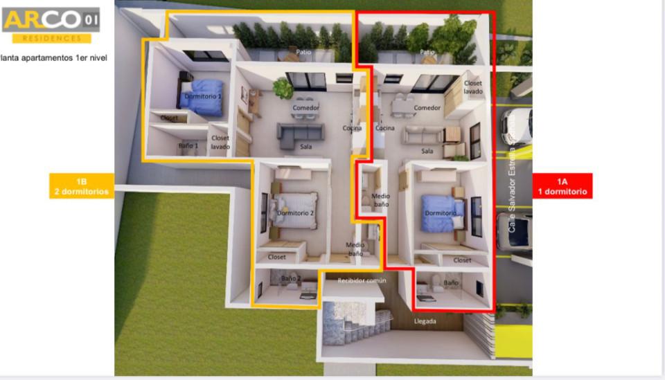 apartamentos - Apartamento en Alquiler Amueblado en GAZCUE 5