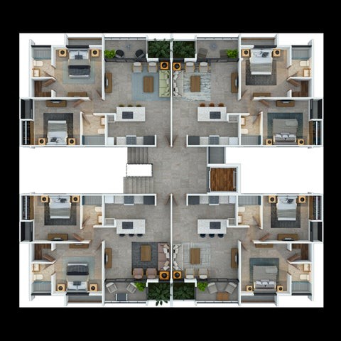 apartamentos - Proyecto en venta Punta Cana #23-2226 dos dormitorios, piscina, jacuzzi, ascenso 8
