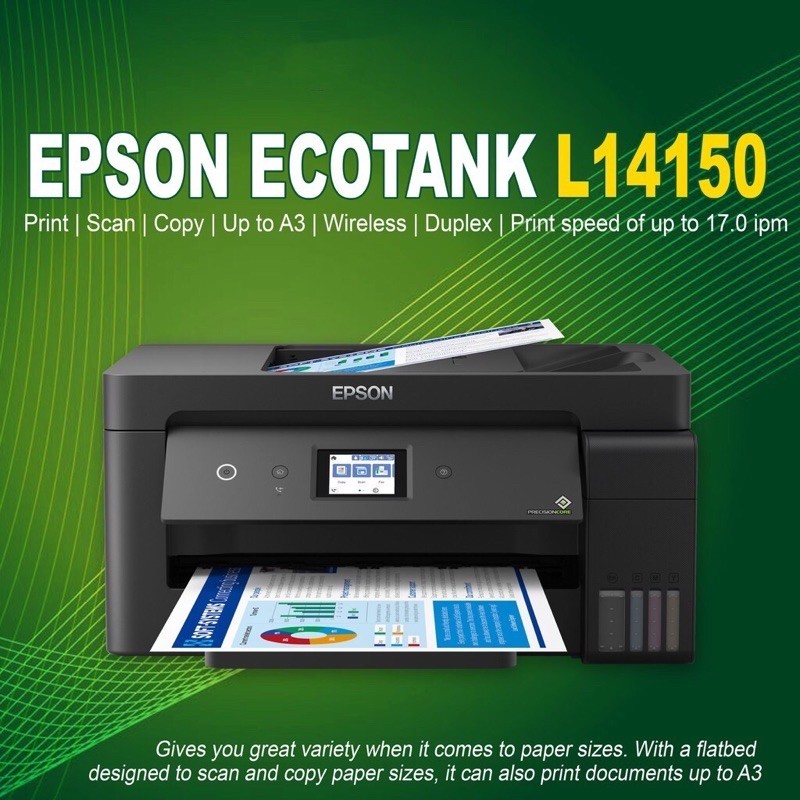 impresoras y scanners -  EPSON ECOTANK L14150  MULTIFUNCIONAL, bBOTELLA DE TINTA, A3+ IMPRESIÓN 11 X 17 1