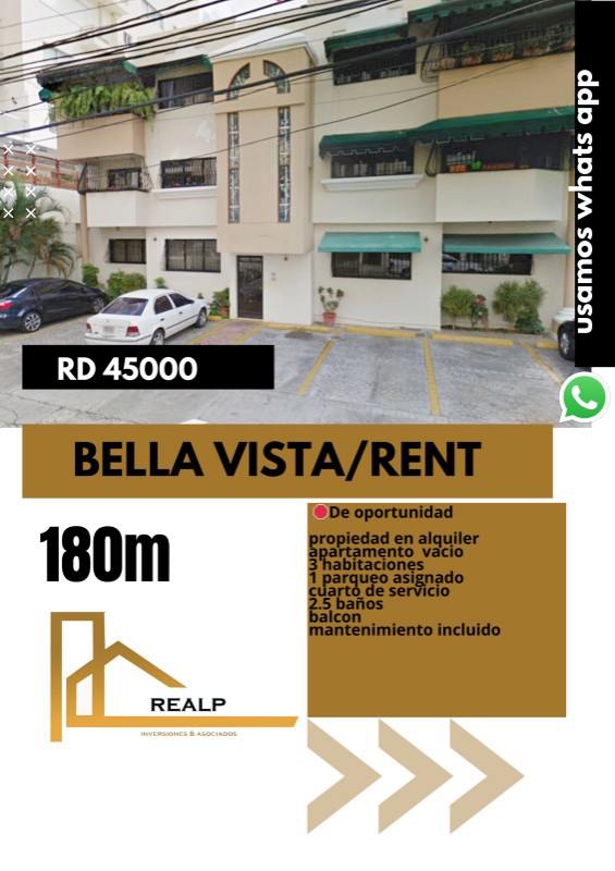 apartamentos - Apartamento en Bella vista