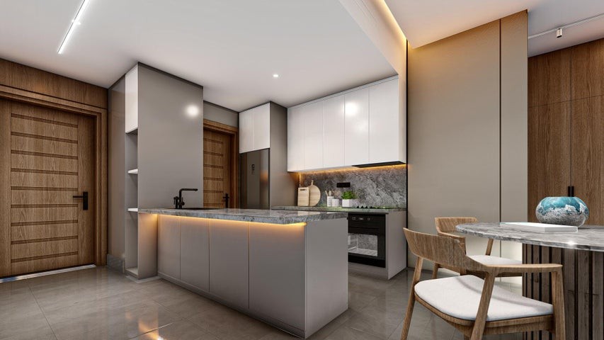 apartamentos - Proyecto en venta Punta Cana #23-1359 un dormitorio, balcón, parqueo.
