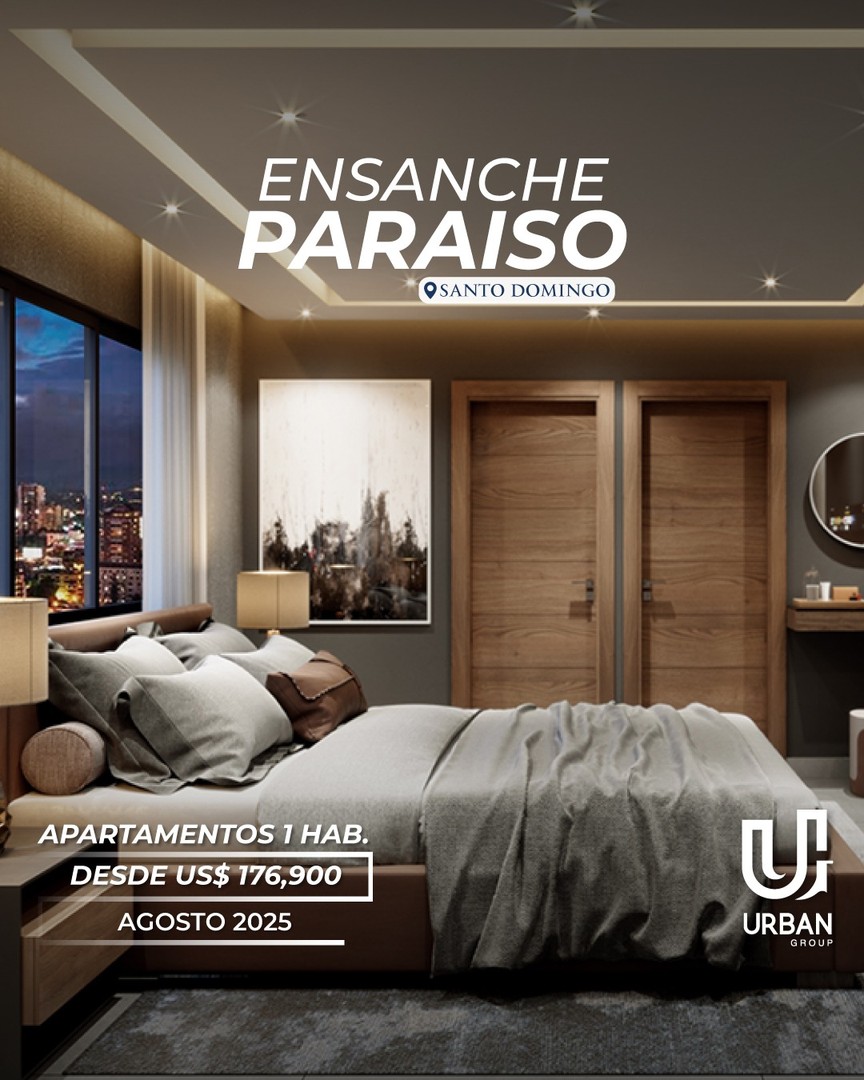 apartamentos - Apartamentos de 1 Habitación desde US$174,900 en Ensanche Paraiso 3