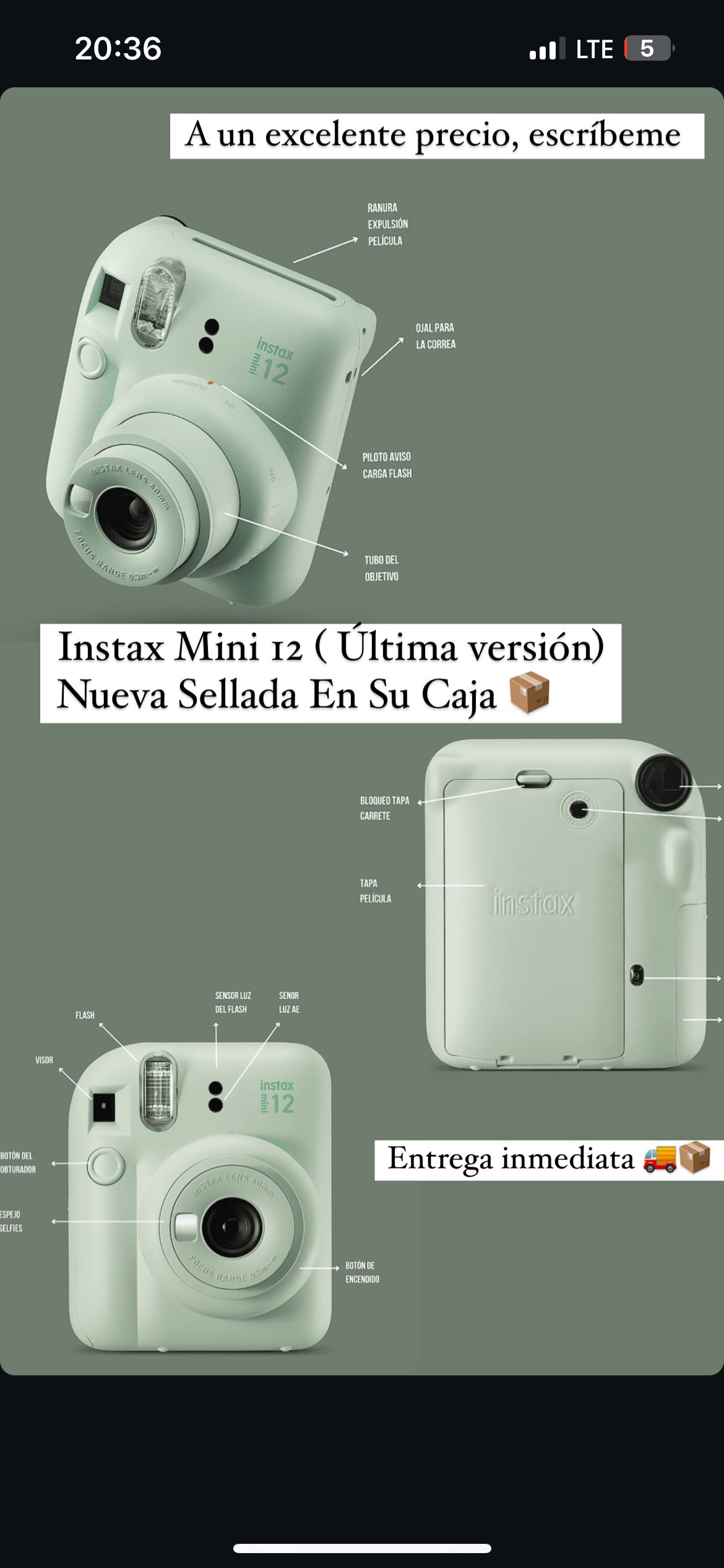 camaras y audio - INSTAX MINI 12 5