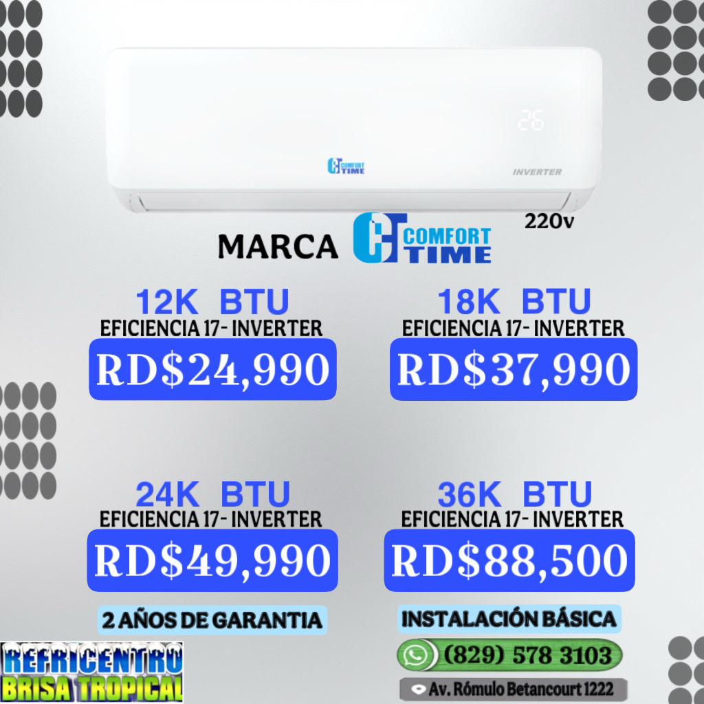 aires acondicionados y abanicos - aires acondicionados Comfort Time inverter  2