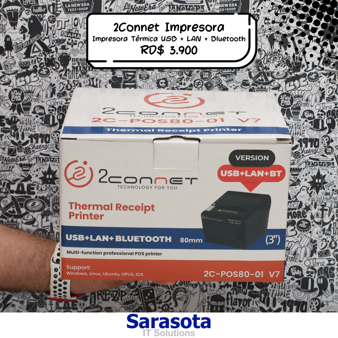 impresoras y scanners - Impresora térmica USB + LAN + Bluetooth 2Connet