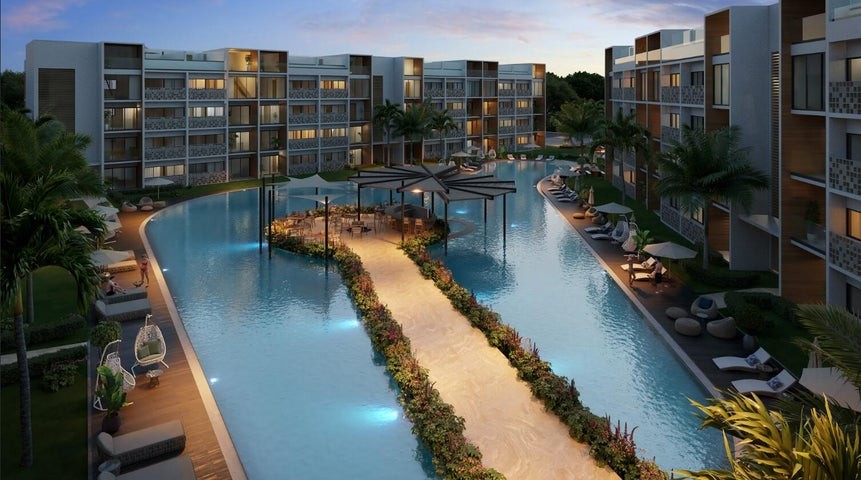 apartamentos - Proyecto en venta Punta Cana  #24-1706 un dormitorio, balcón, terraza, vista.
 7