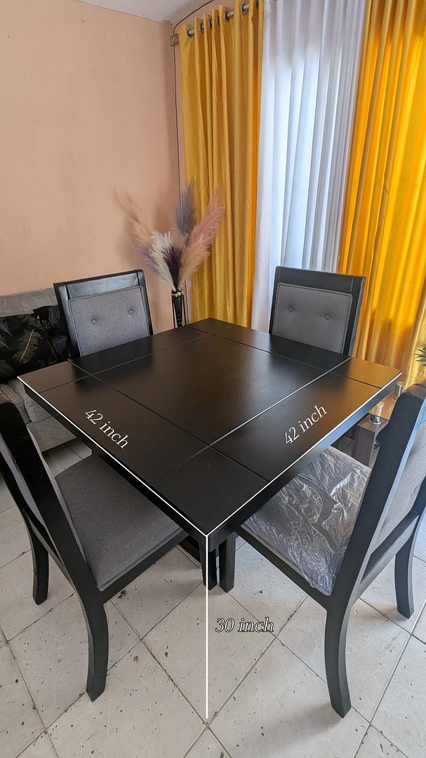 muebles y colchones - Juego de Comedor Elegante Para 4 Personas - Estilo moderno 1