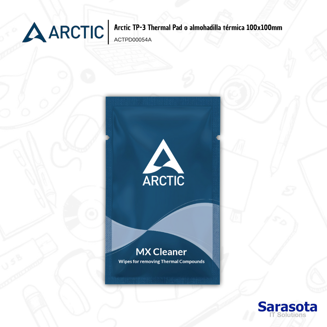 accesorios para electronica - Arctic MX Cleaner o wipe para remover pasta termic