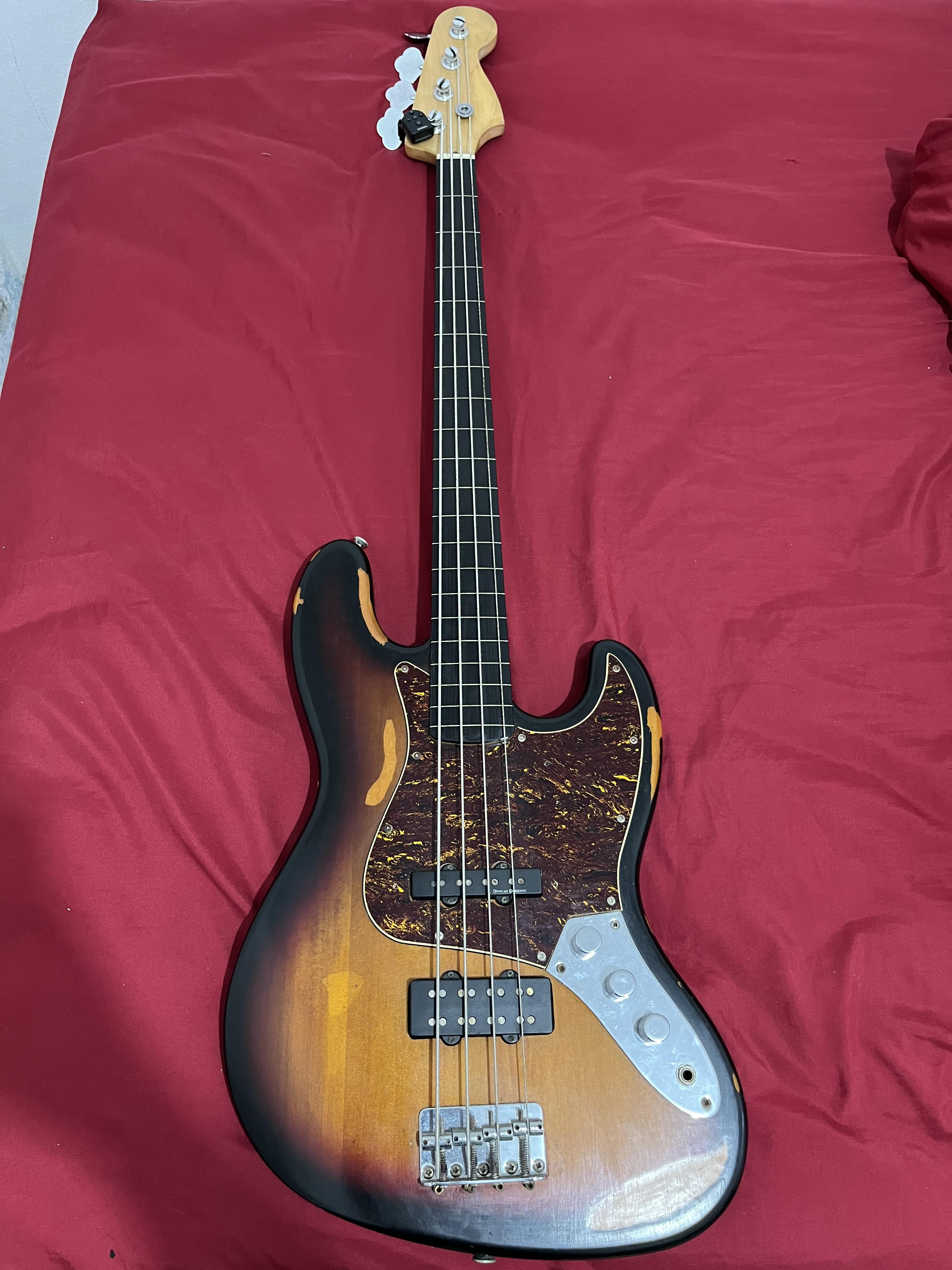 instrumentos musicales - Fender Jazz Bass Fretless Jaco Pastorious 